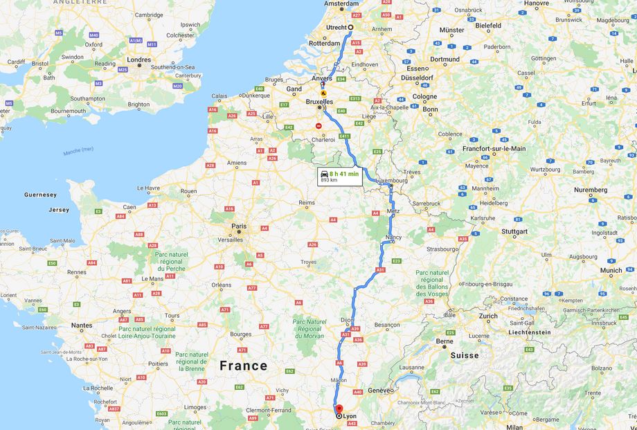 Wat is de beste route naar Frankrijk?