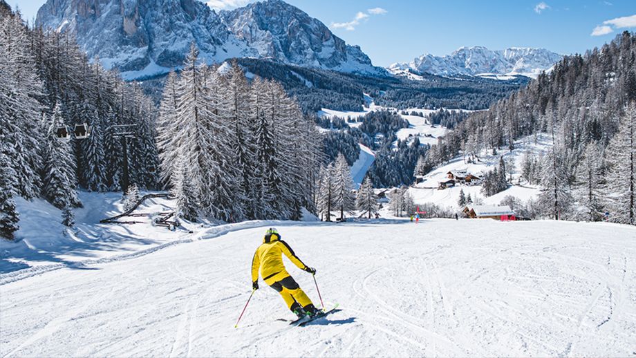 Skiën onder de Langkofel. ©Dolomites Val Gardena/Werner Dejori.