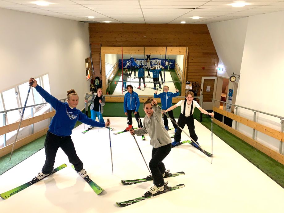 De cursisten van Skicentrum Hoofddorp