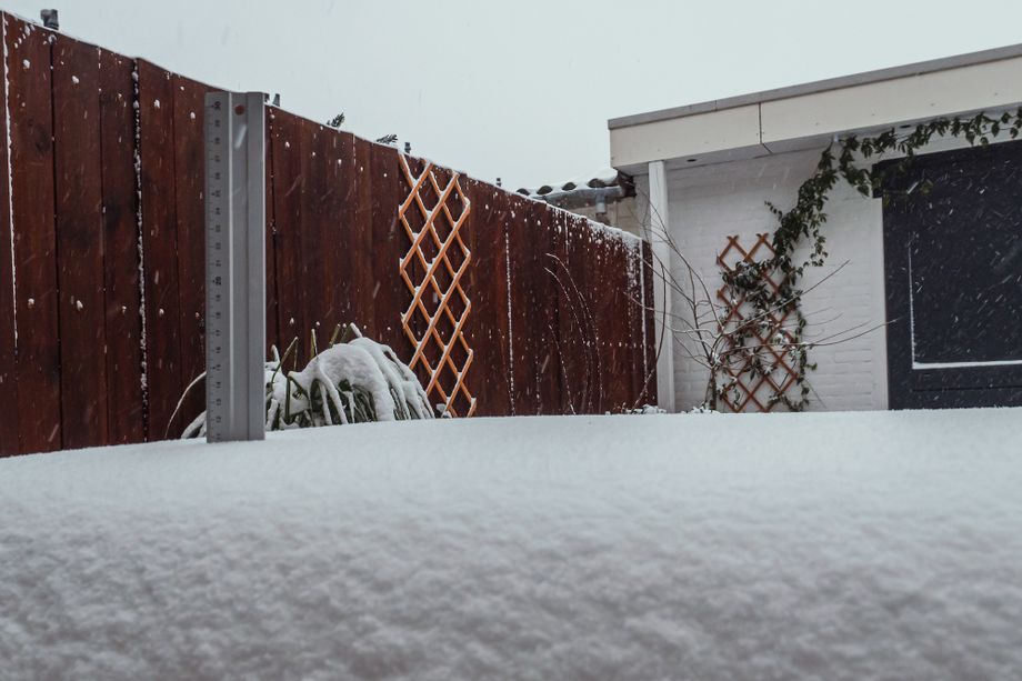 11 centimeter sneeuw in Best, Noord-Brabant