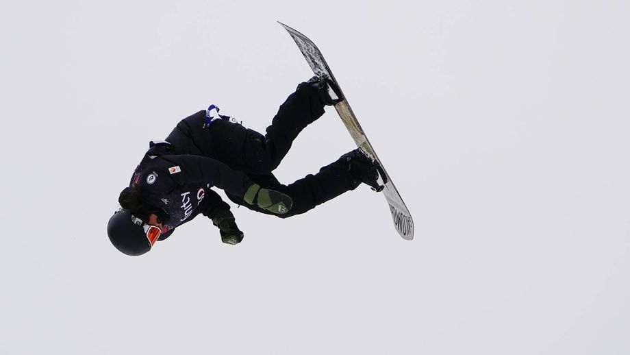 Casper Wolf op de slopestyle bij het WK snowboard in Aspen. Foto: USA TODAY SPORTS/REUTERS