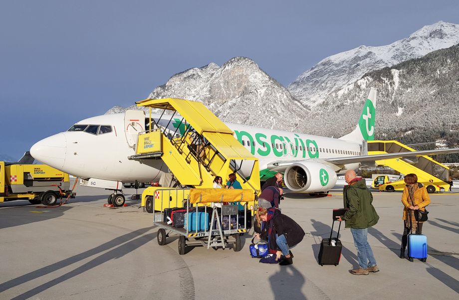 Transavia vliegt op de luchthaven van Innsbruck