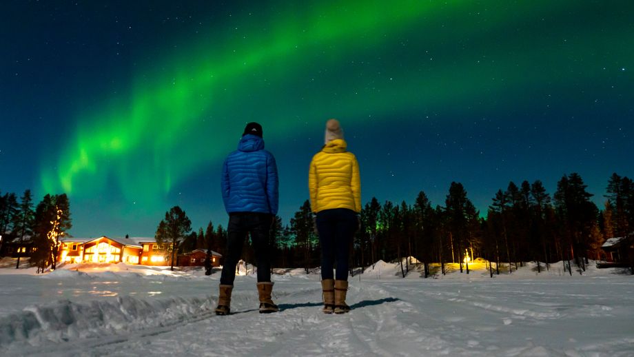 Het Noorderlicht in Zweeds Lapland