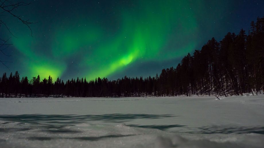 Het Noorderlicht in Zweeds Lapland