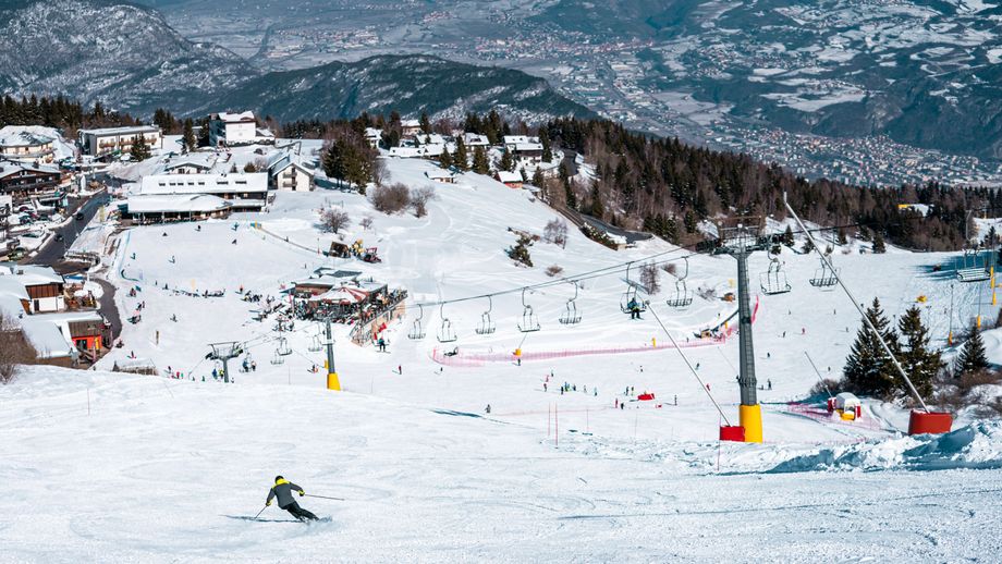 Combineer skiën in Monte Bondone met een bezoek aan Trento. Beeld: ®Camilla Pizzini