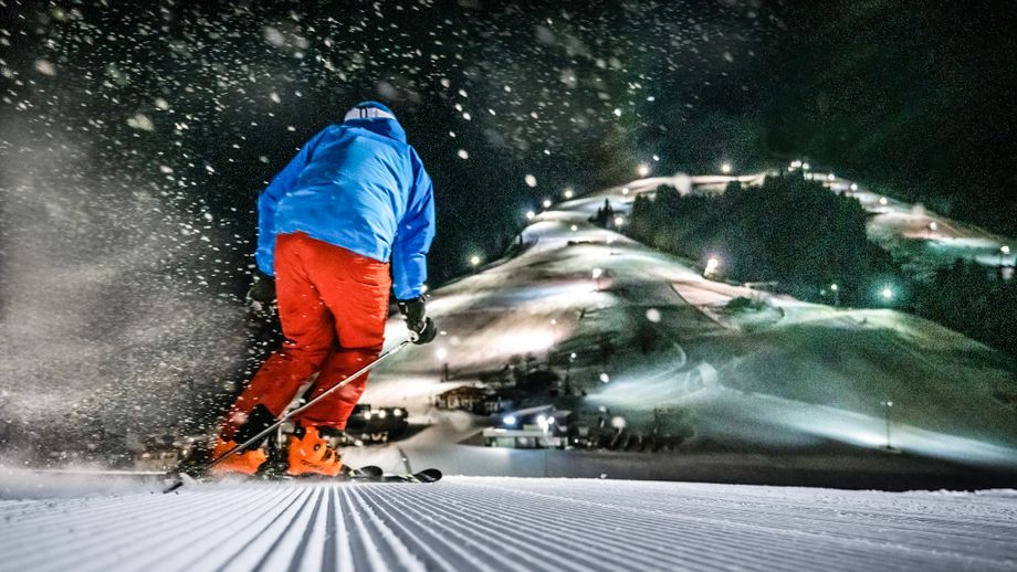 Skiën in de nacht. Beeld: ©SkiWelt Wilder Kaiser – Brixental Marketing GmbH