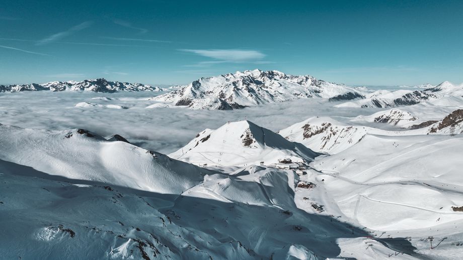 Het skigebied van Les 2 Alpes ligt behoorlijk hoog