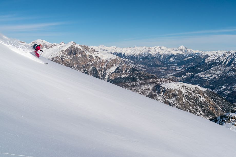Geweldig skiën op de Tête des Raisins