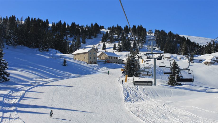Het skigebied van Folgaria