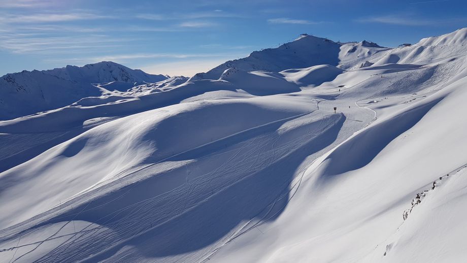 Das Skigebiet von Ischgl-Samnaun liegt hoch und ist sehr schneesicher