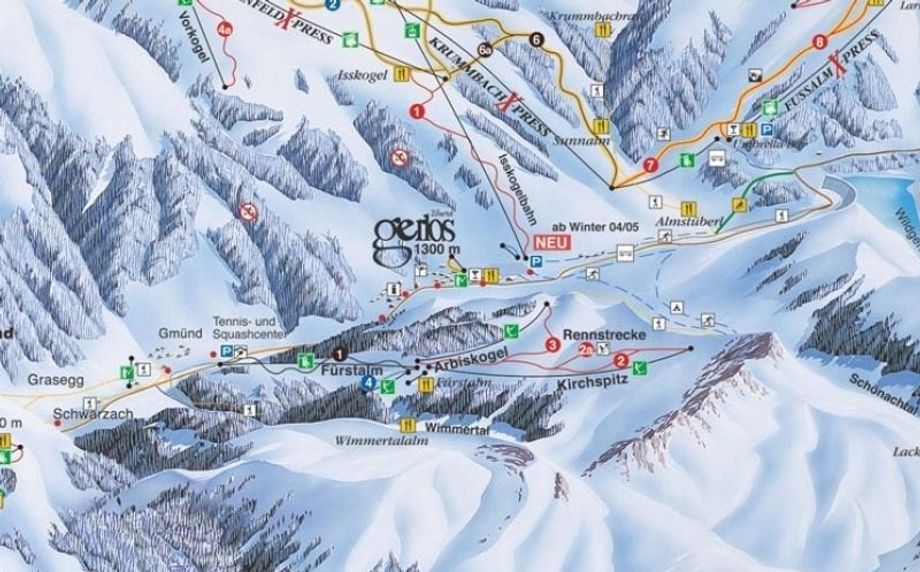 Het verdwenen skigebiedje Fürstalm bij Gerlos