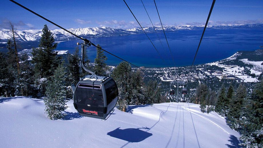 Het skigebied Heavenly bij Lake Tahoe waar de vrouw heeft vastgezeten. Foto: visitlaketahoe.com
