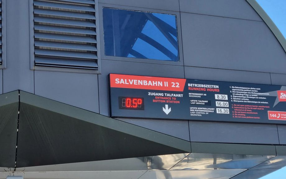 De Salvenbahn naar de Hohe Salve is eigendom van de Pletzer Gruppe