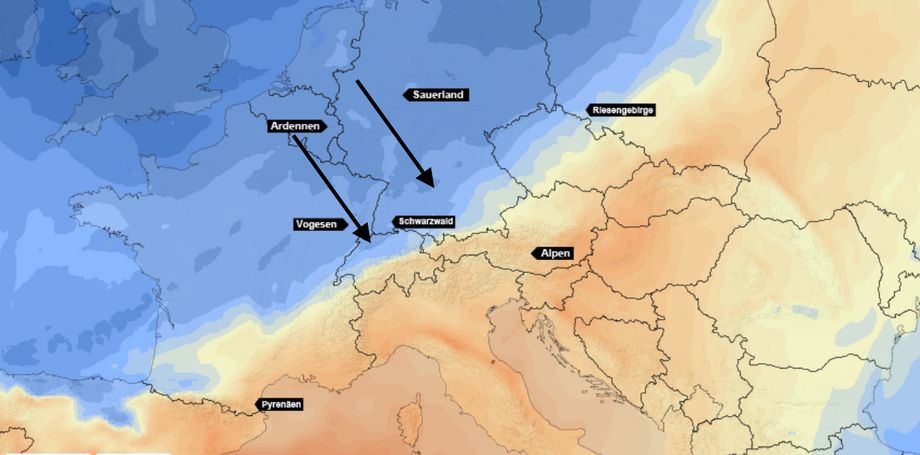 Deutlich kältere Luft strömt am Samstag in die Alpen