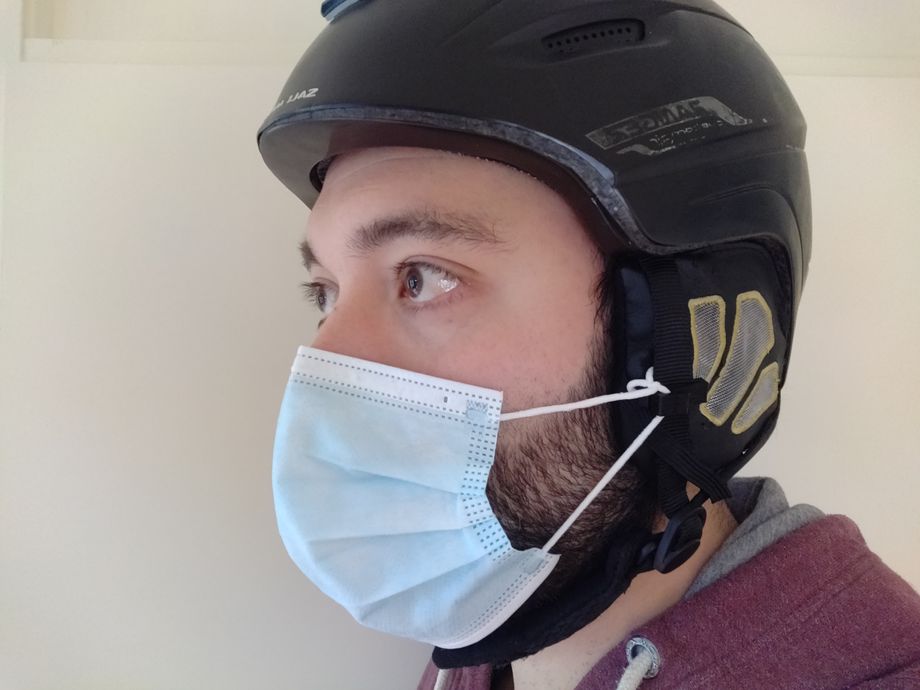 Vermenigvuldiging zuurstof redden Clip voor bevestigen mondkapje aan ski snowboard helm