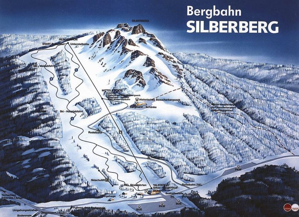 pistekaart Silberberg - Bodenmais