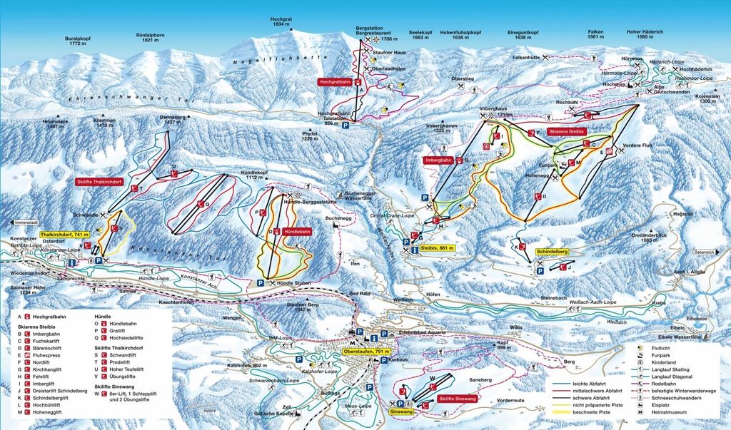 pistekaart Oberstaufen