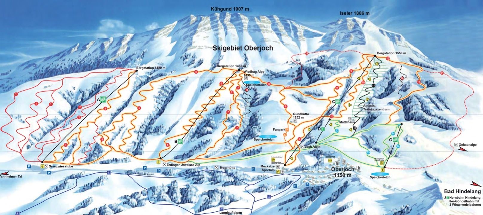 Oberjoch - Skigebied Met 32km Piste In Duitsland