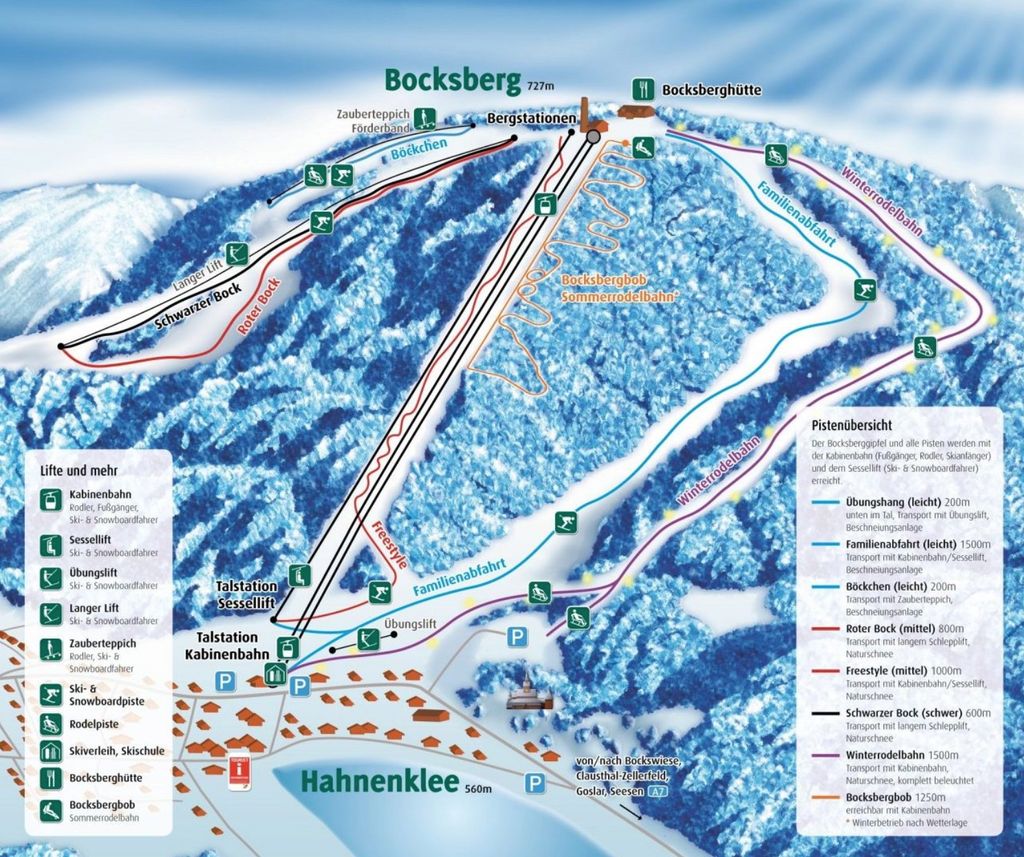 pistekaart Bocksberg