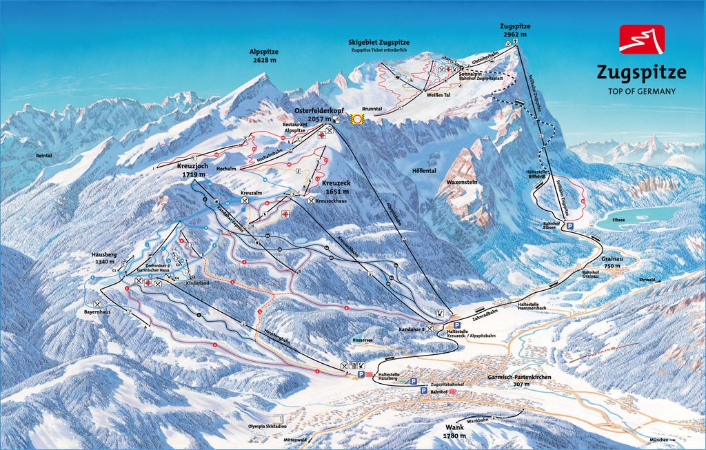 pistekaart Garmisch Classic