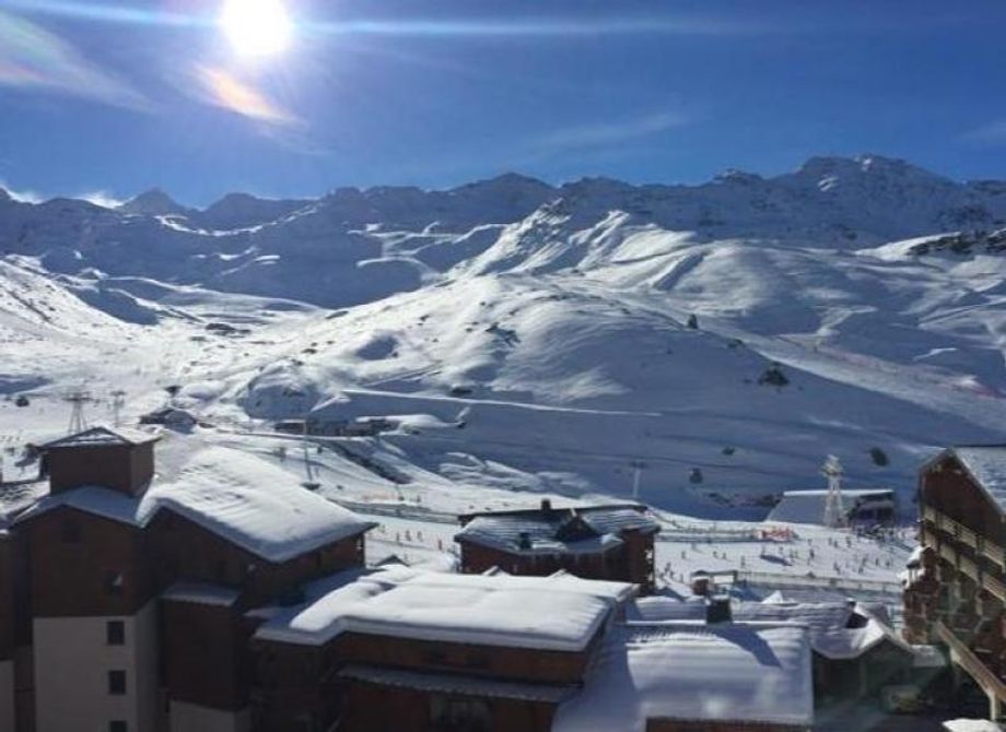 Prachtig weer in Val Thorens (F), via de app Sneeuwhoogte+