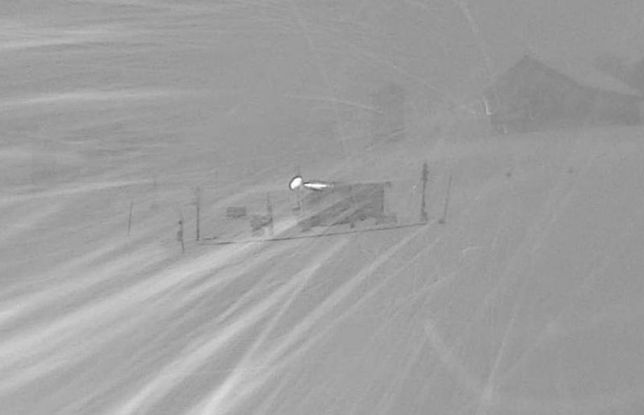 Blizzardachtig plaatje vanochtend uit Faschina, Vorarlberg