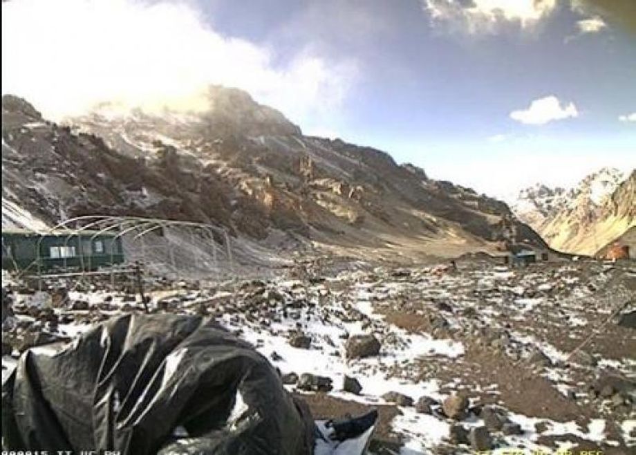 Kurkdroog op de hoogste berg buiten de Himalaya