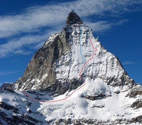 Zelfs de Matterhorn is geskied