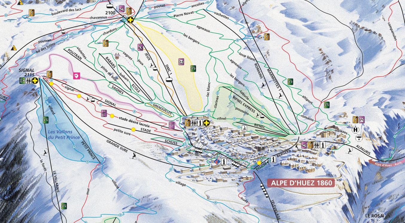 Vernieuwingen ter hoogte van de Signal in Alpe d'Huez