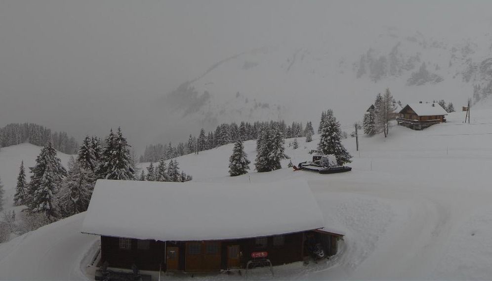 Vandaag sneeuwt het in het westen van Zwitserland, foto: Diablérets 