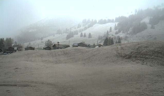 Grimmialp (CH): sneeuw op 1250 meter