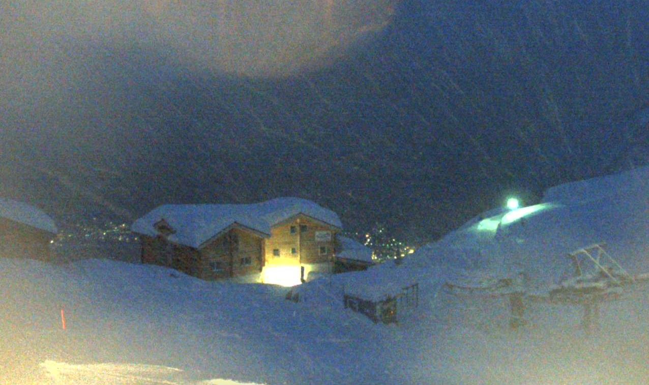 In het Zwitserse Belalp (Wallis) sneeuwt het vandaag ook nog