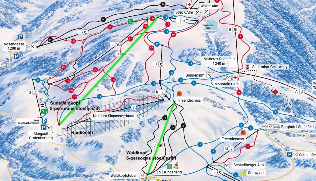 De Rankenlift is door het skigebied letterlijk uit de pistekaart gestreept