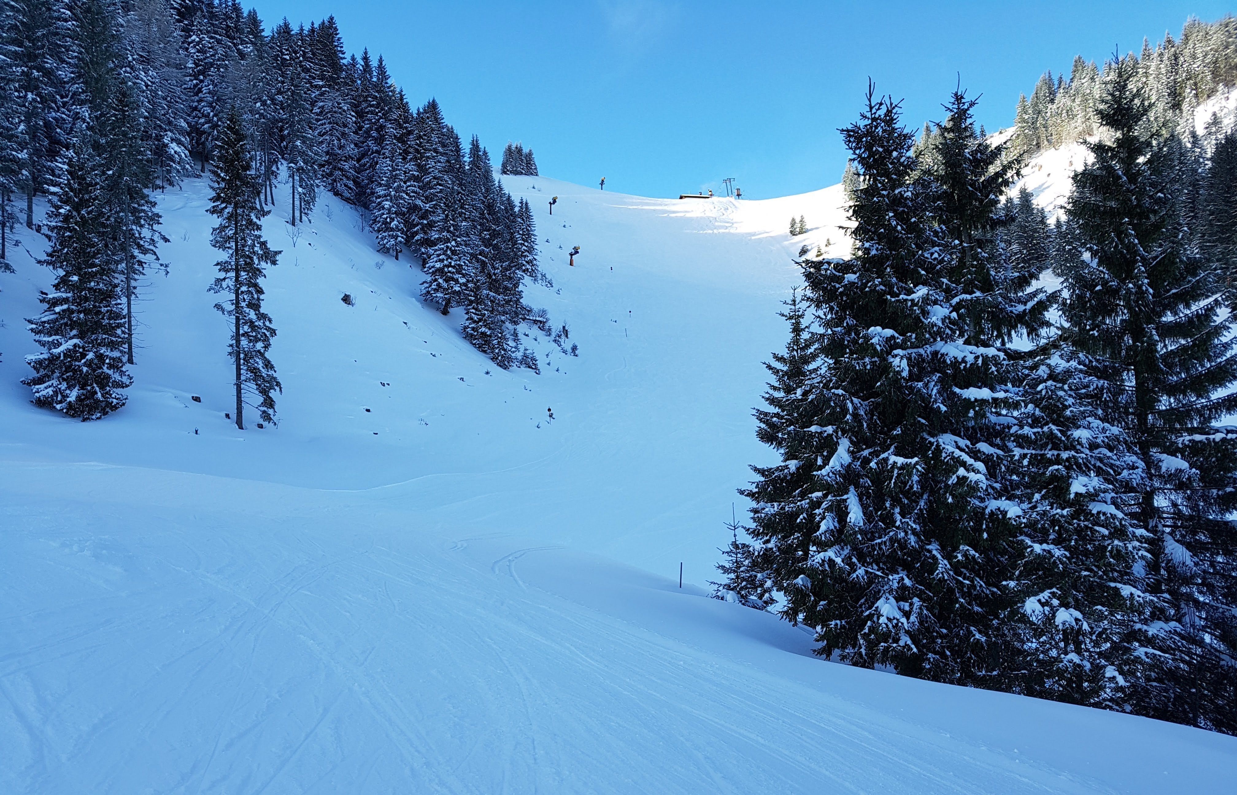 De Rosengasse, verscholen in een uithoek van het skigebied