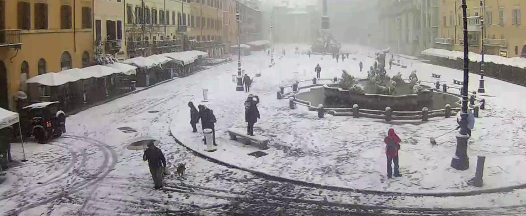 Sneeuw in Rome