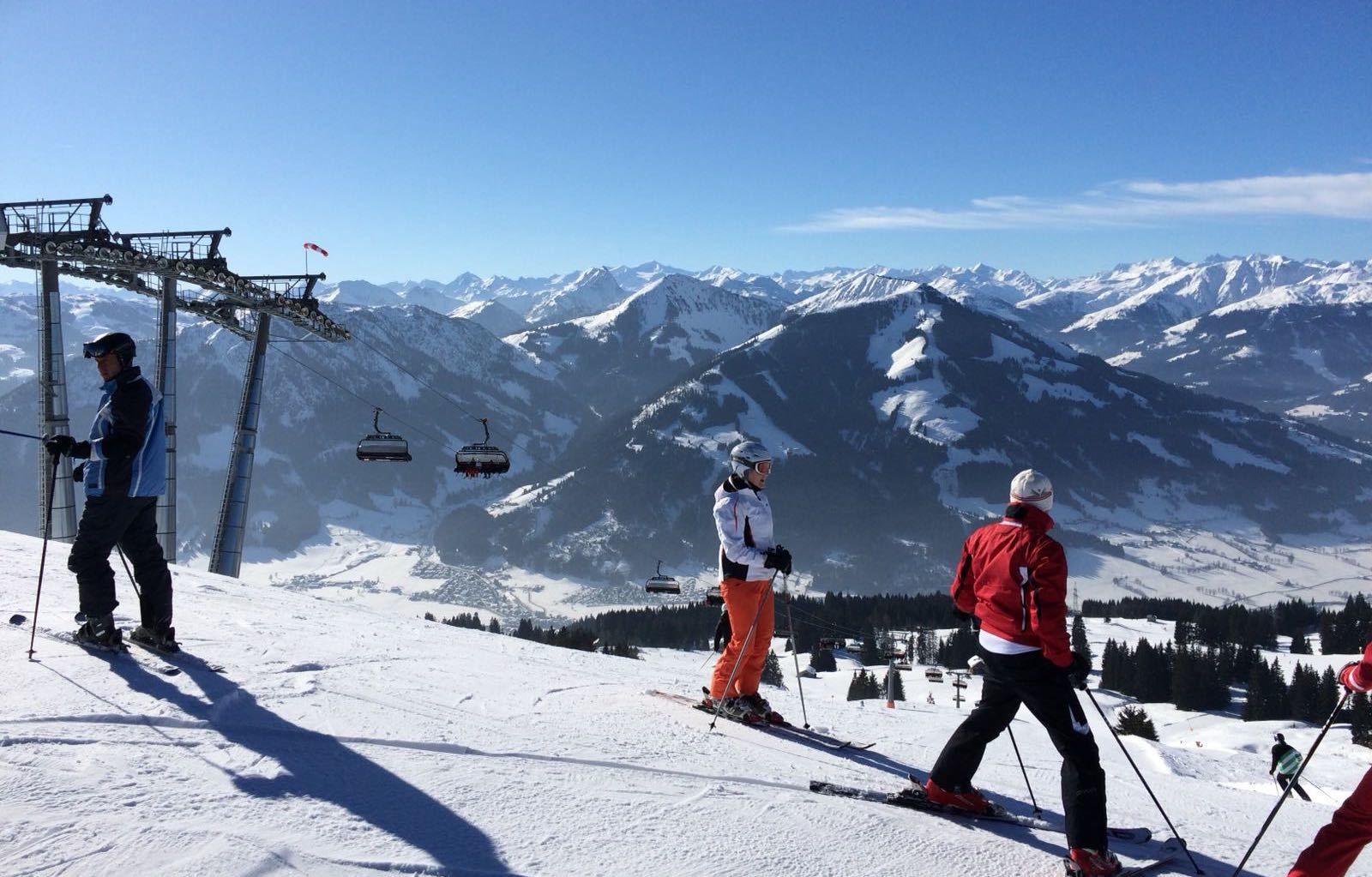 Zo kwam je vanochtend aan op het bergstation in Skiwelt Wilder Kaiser - Brixental (foto: Roy Holtermans)