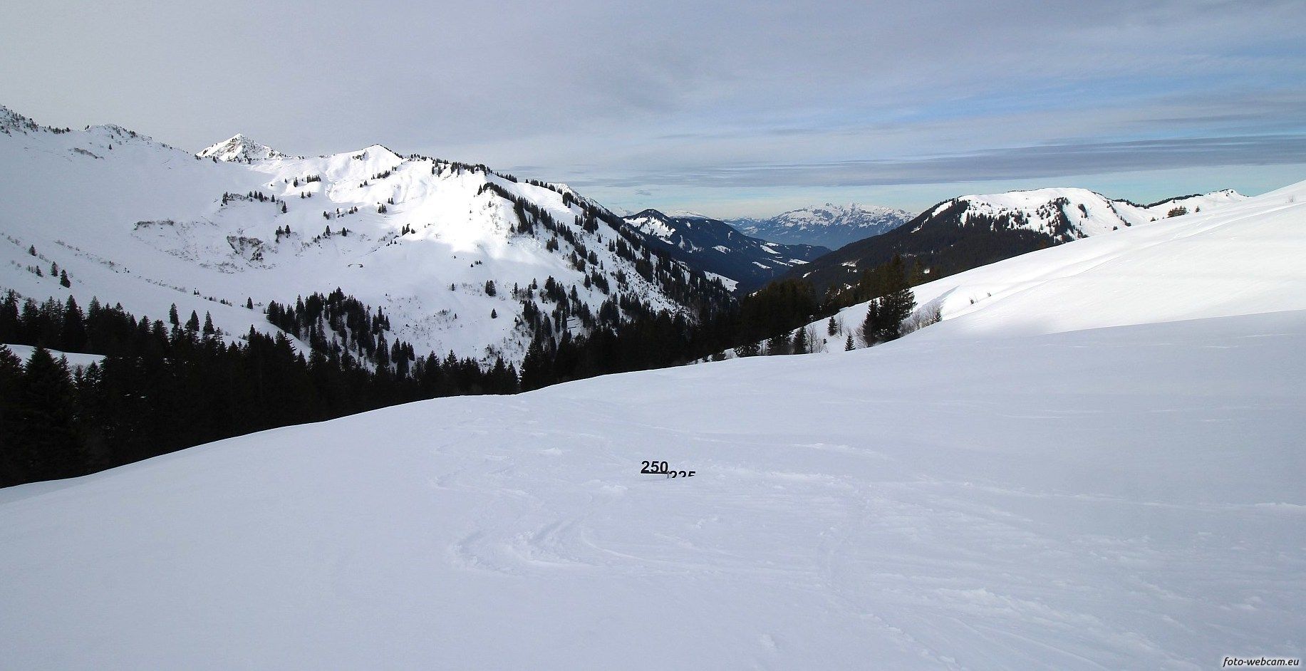 Bijna 2,5 meter op 1630 meter in Vorarlberg