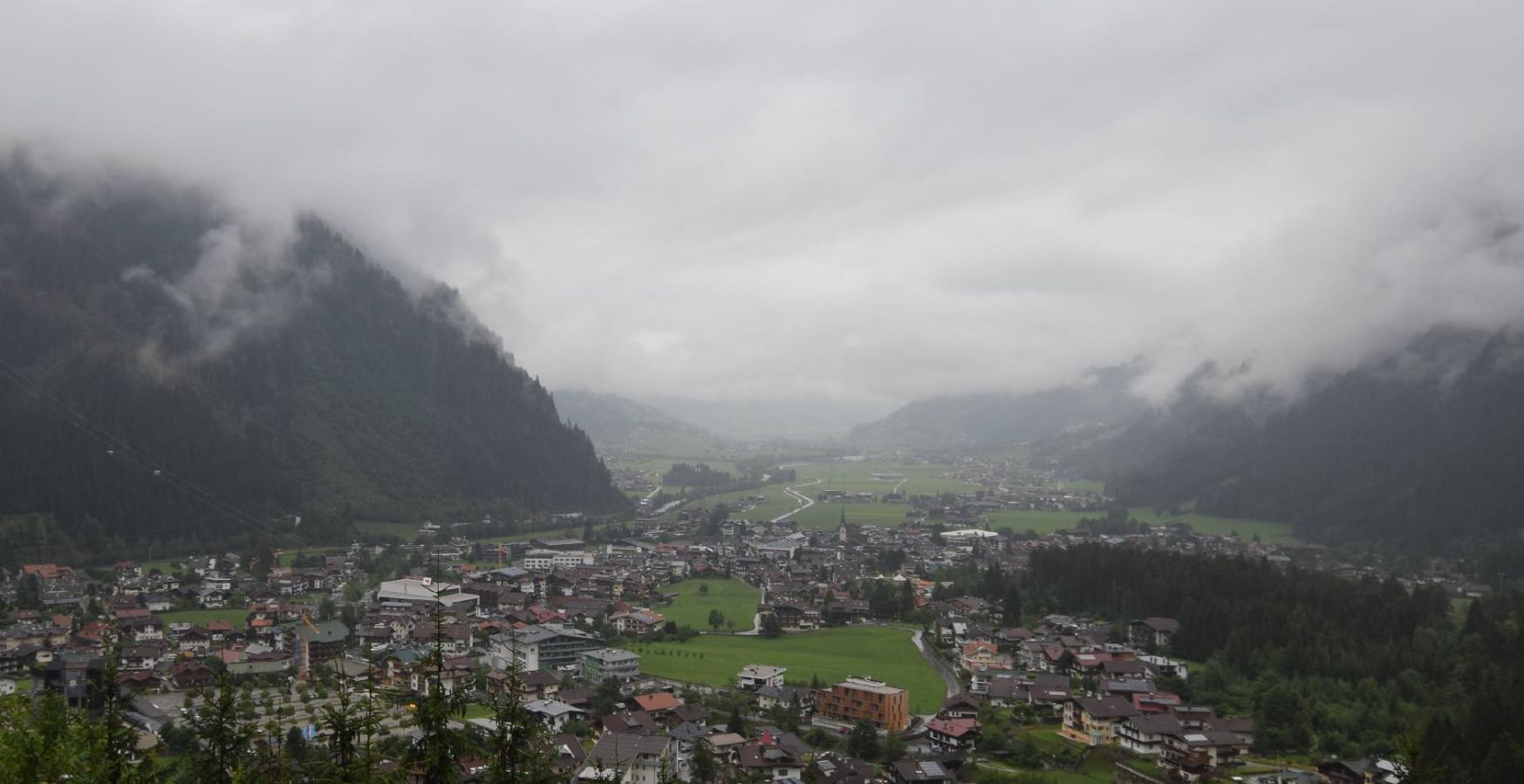 Grijs en regenachtig in Mayrhofen