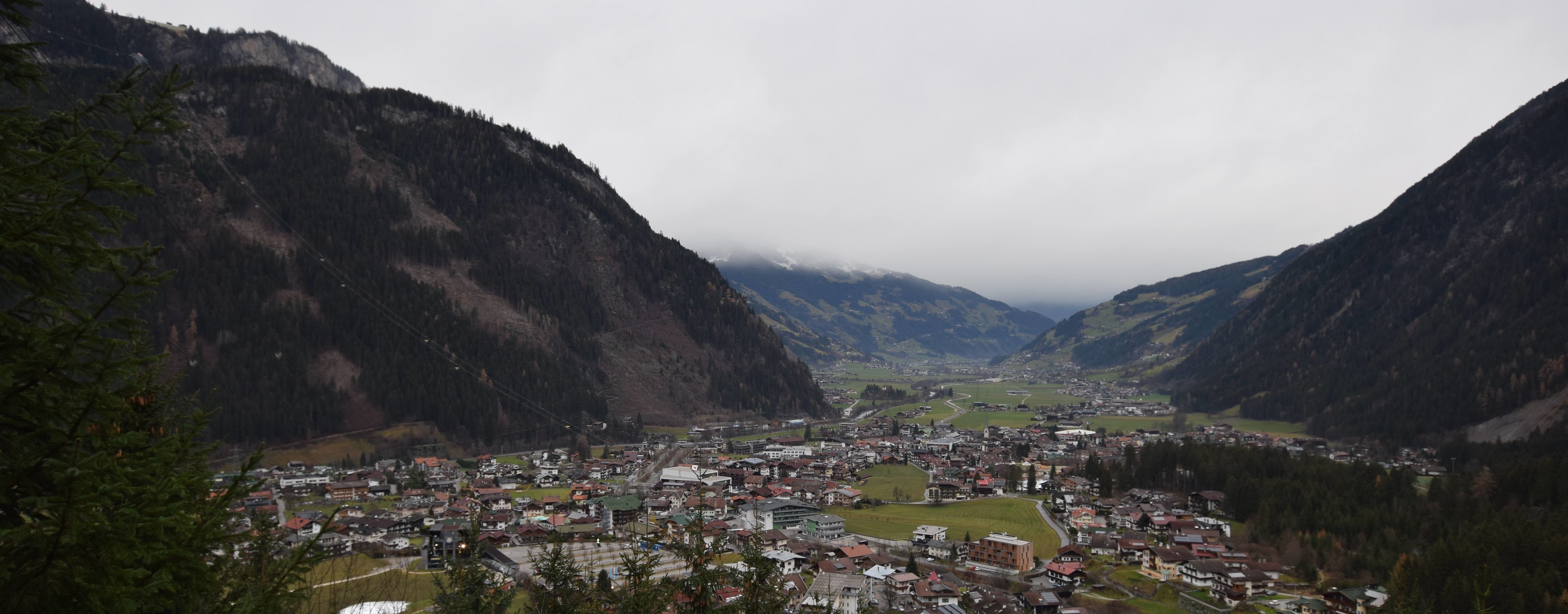 In het Zillertal lag de sneeuwgrens aanvankelijk op ongeveer 1500 meter.