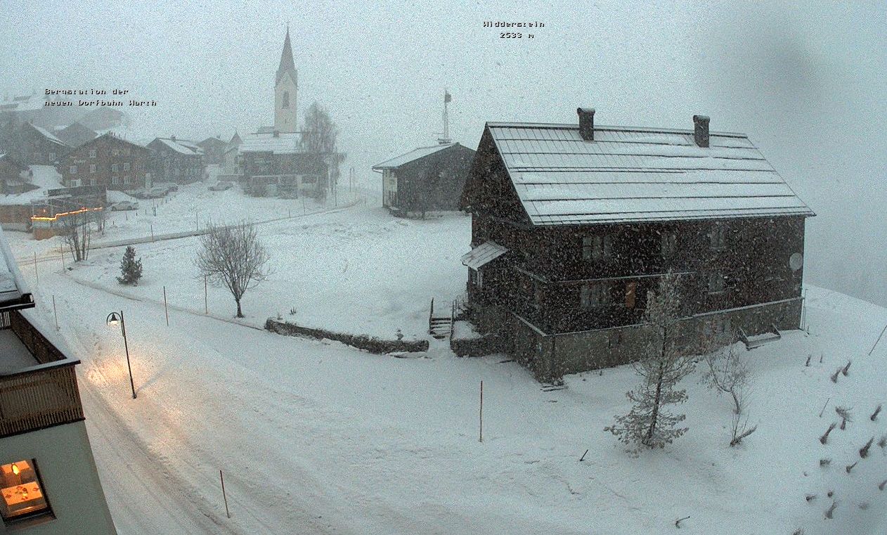 Eindelijk weer sneeuw in Warth am Arlberg