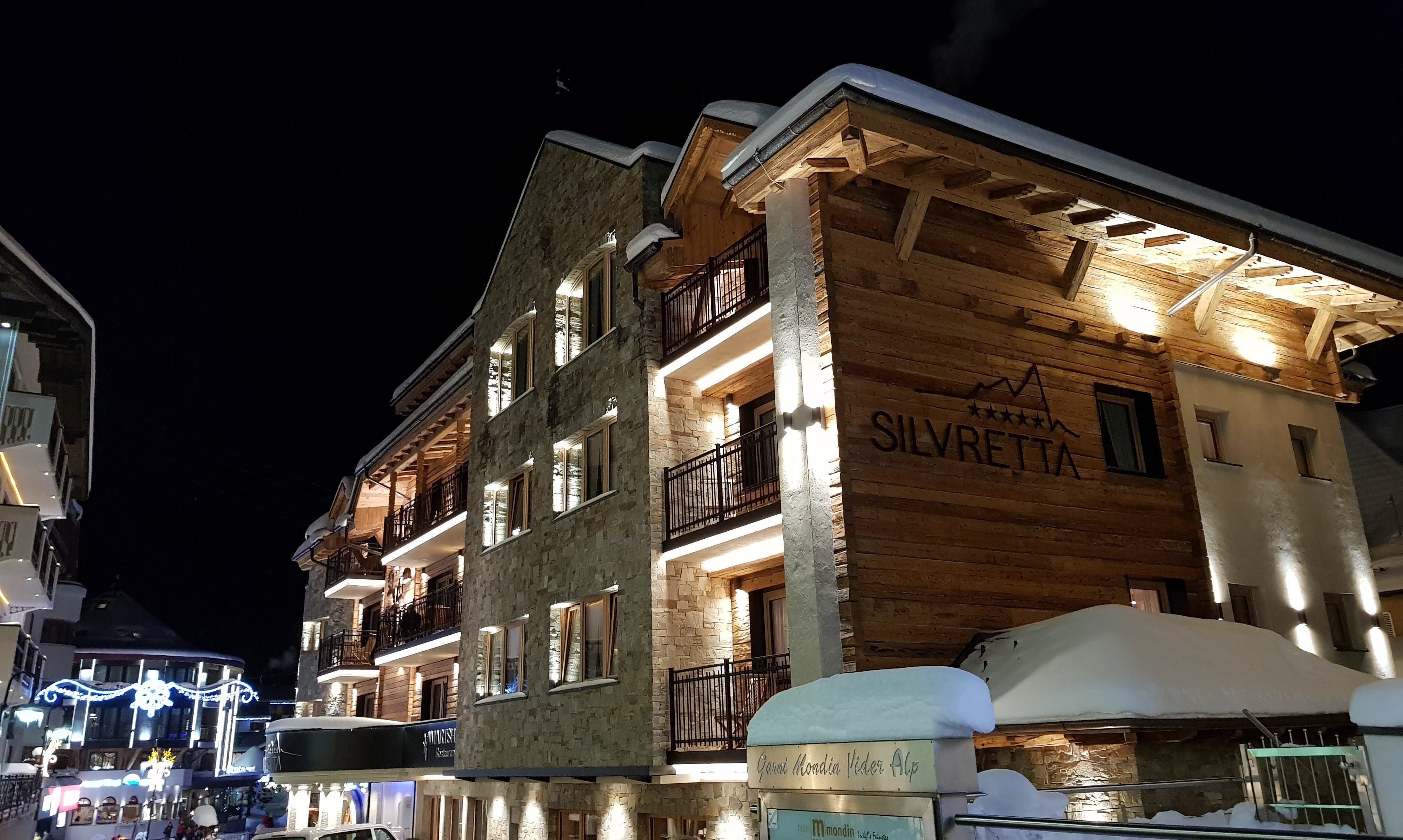 Het vijfsterren hotel Silvretta in Ischgl