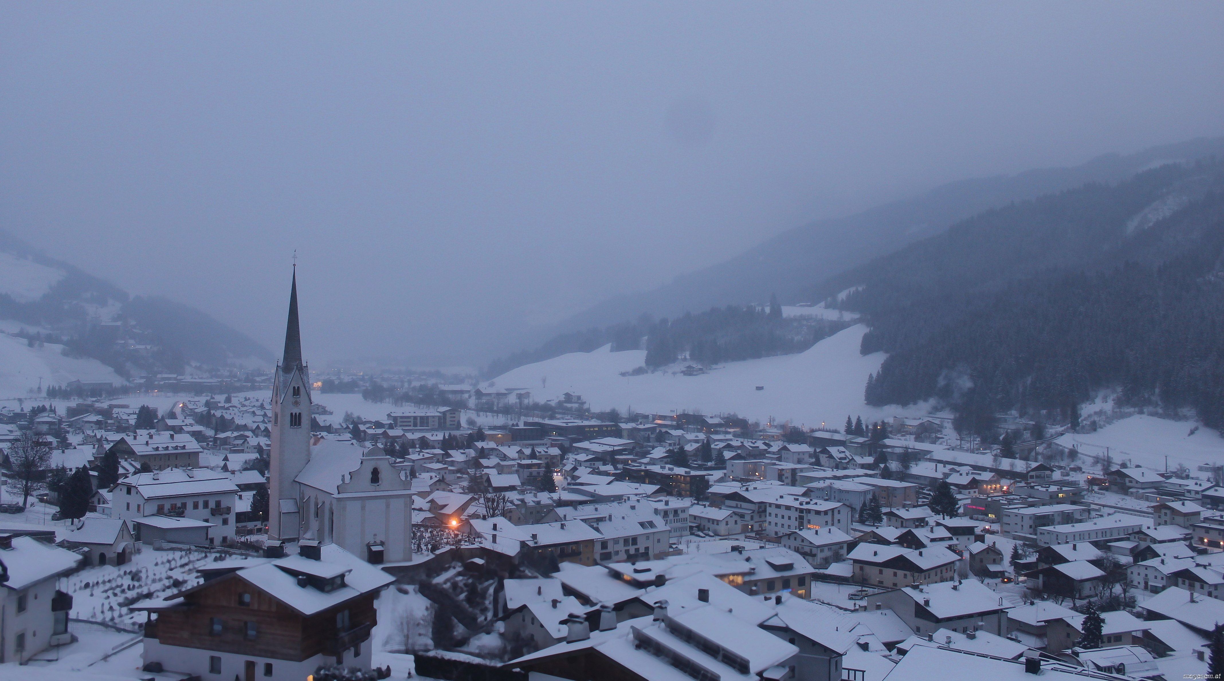 Vandaag valt er weer wat sneeuw in Sillian, op de grens van Osttirol en Italië
