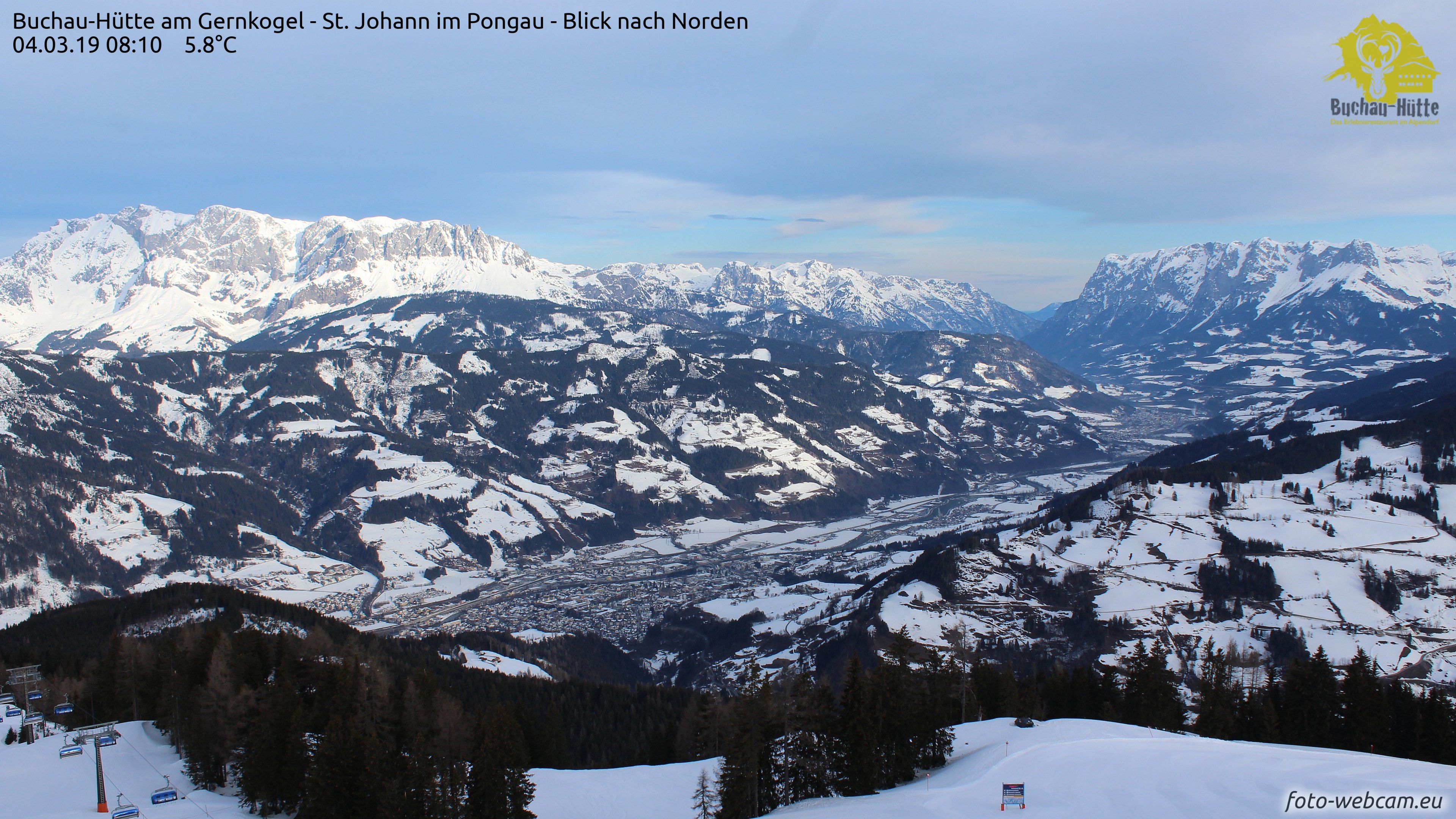 Ook vandaag kan het weer 15 graden worden in het dal van Sankt Johann im Pongau (Ski Amadé) (O)