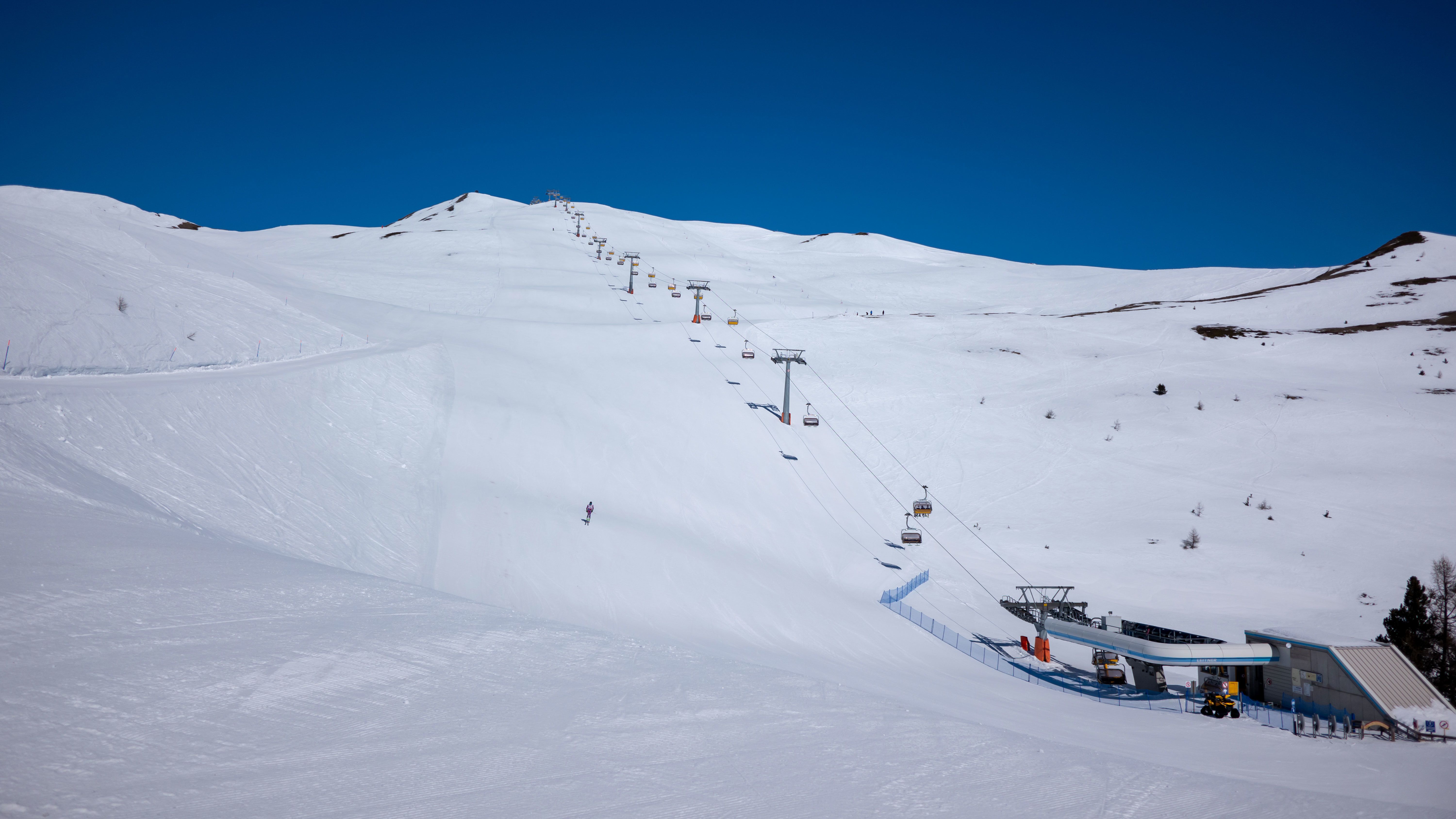 De favoriete piste van Rene in het skigebiedje Watles