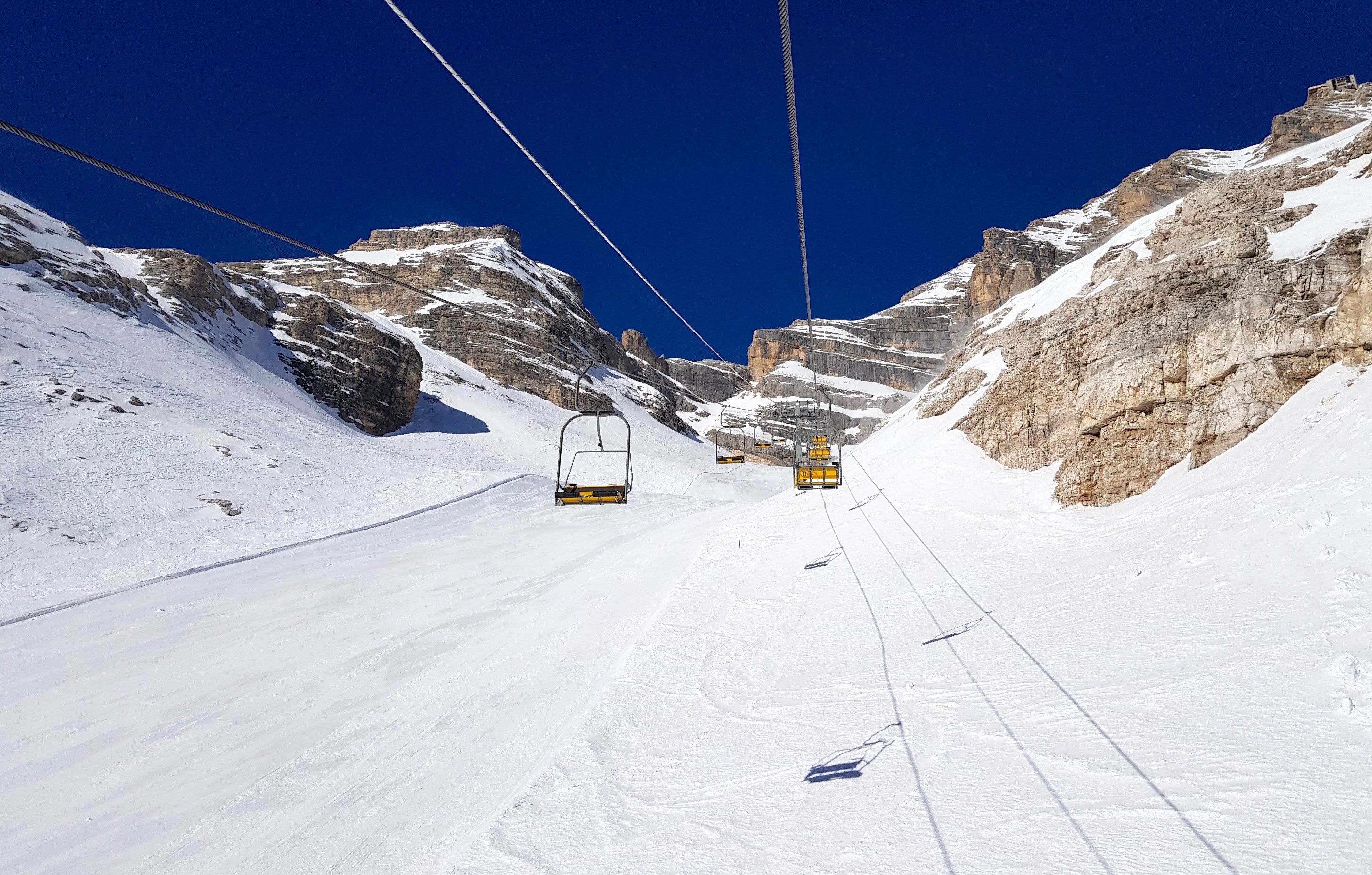 De hoogste lift waar je met ski's kunt komen (Ra Valles)