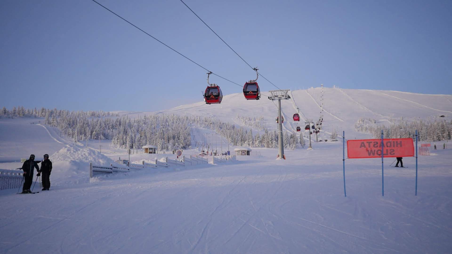 Het skigebied Ylläs 