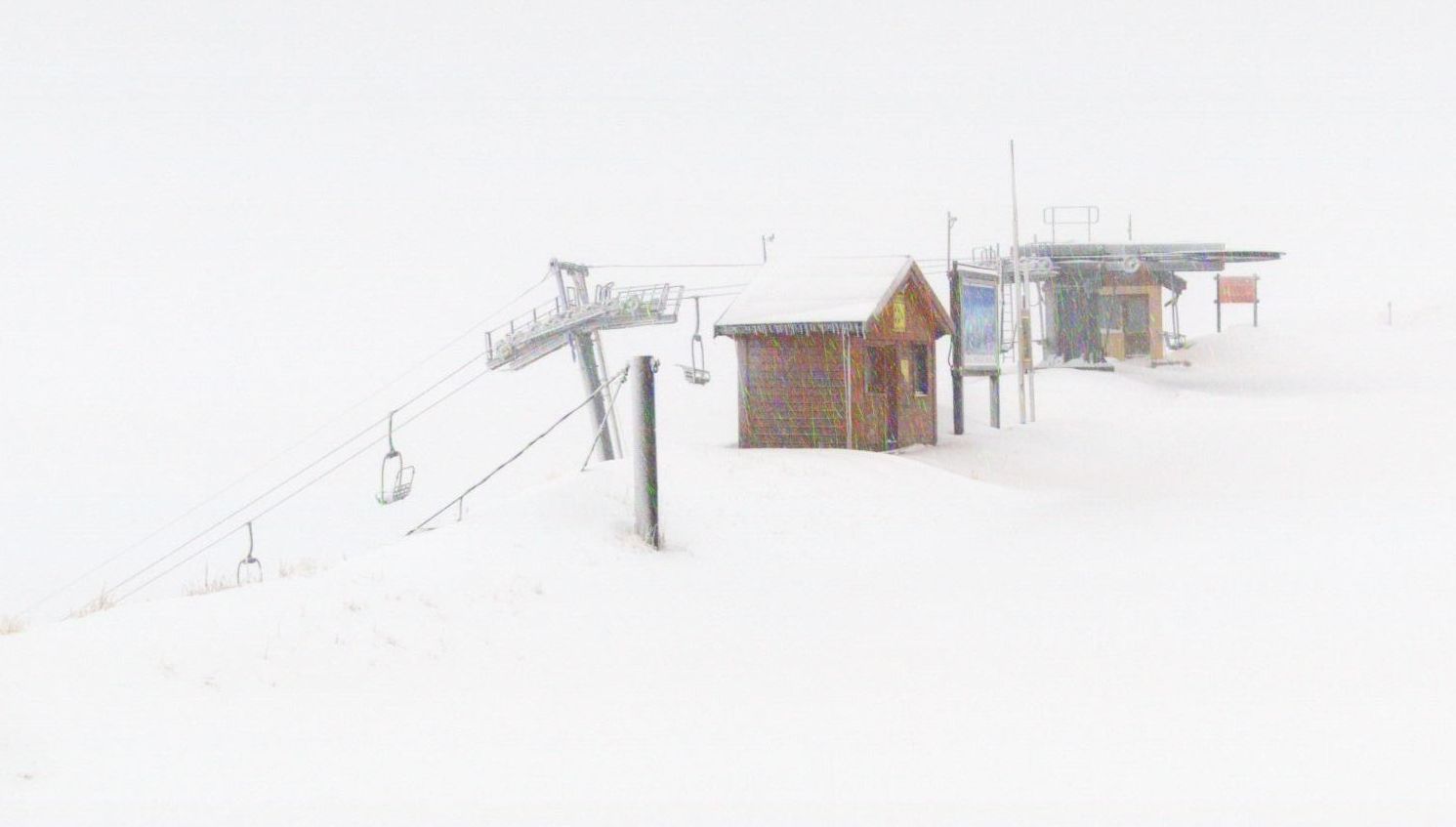 Flinke sneeuwval in Serre Chevalier (F)