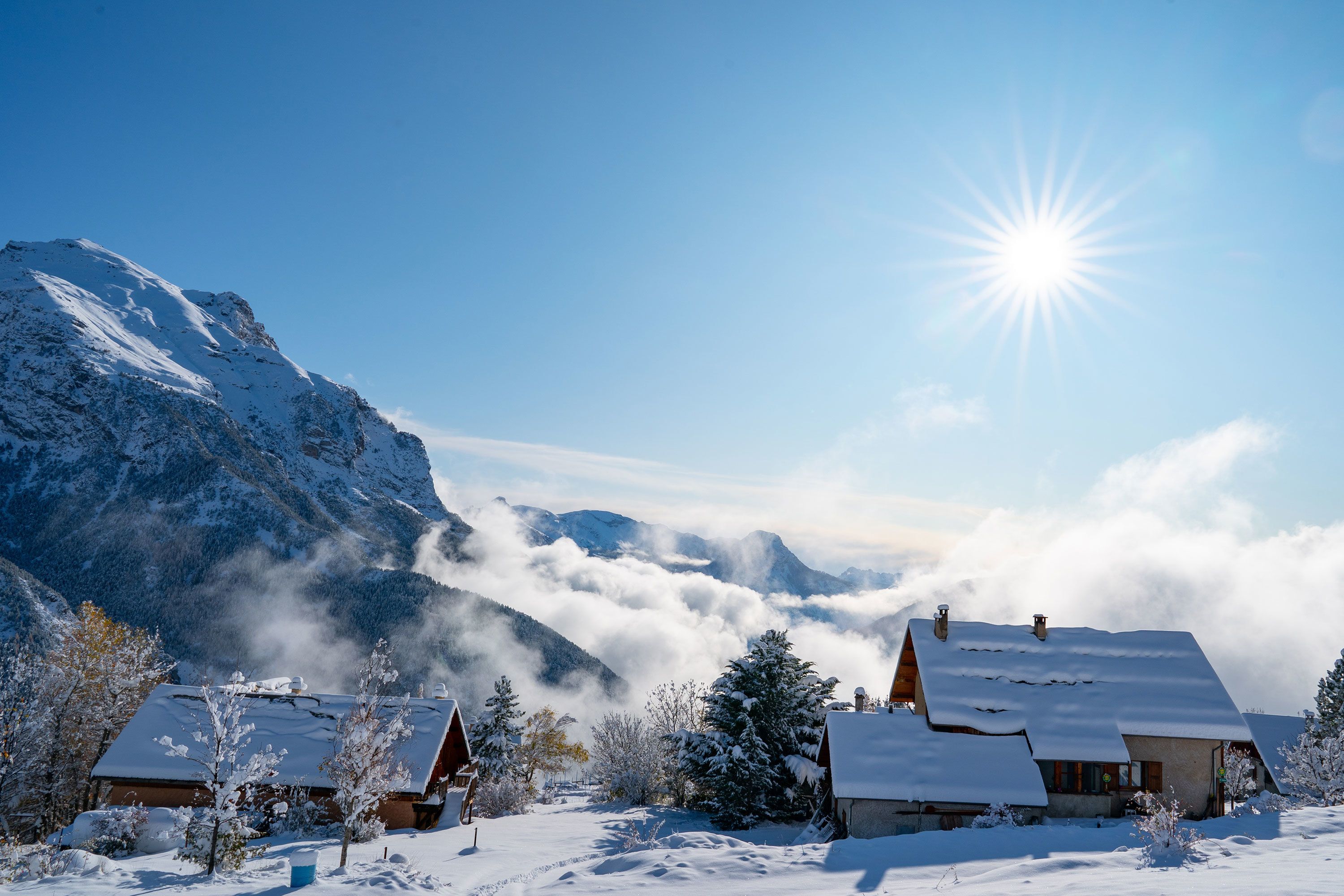 Diep winters in het dorpje van Puy Aillaud