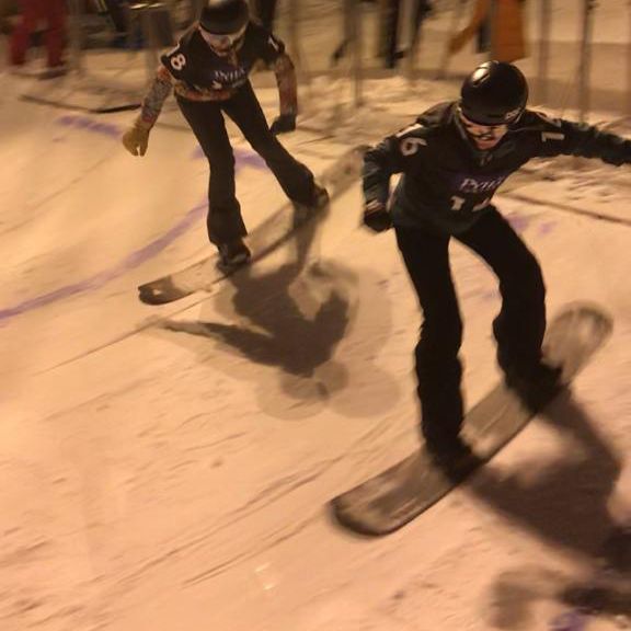 Lisa Bunschoten snowboardend naar Goud