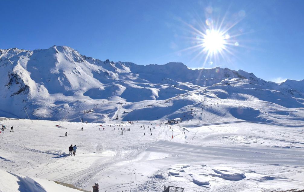 Stralend weer in Val d'Isère (F)